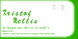 kristof mellis business card